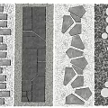 Natural Garden Stepping Stones Design With Slate Pebble And Irregular Stone Path