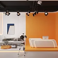 Modern Studio 3d model