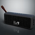 Bluetooth Wireless Portable Headphone Speaker With Black Starry Pattern Hanging Strap And Top Controls
