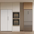 Modern refrigerator zero-embedded refrigerator double-door refrigerator single-door refrigerator 3d model