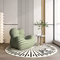 Modern Lazy Sofa 3d model
