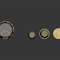 Detailed View Of Weapon Ammunition Components With Brass Cartridge Cases And Bullets