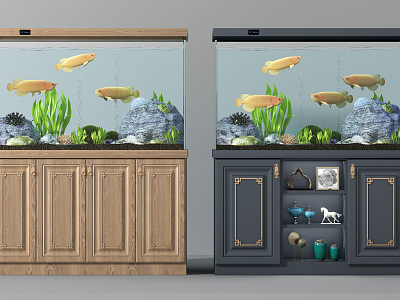 New Chinese Fish Tank Fish Tank Combination model