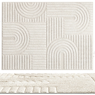 Modern Square Carpet 3d model