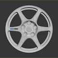 High Quality Silver Multi Spoke Automotive Alloy Wheel with Shiny Surface by ENKEI
