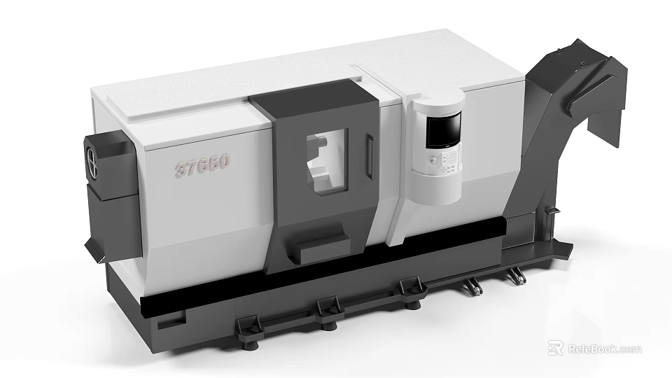 ST650 Industrial Equipment With Precision Machining Control Panel And Stable Base 3d model 