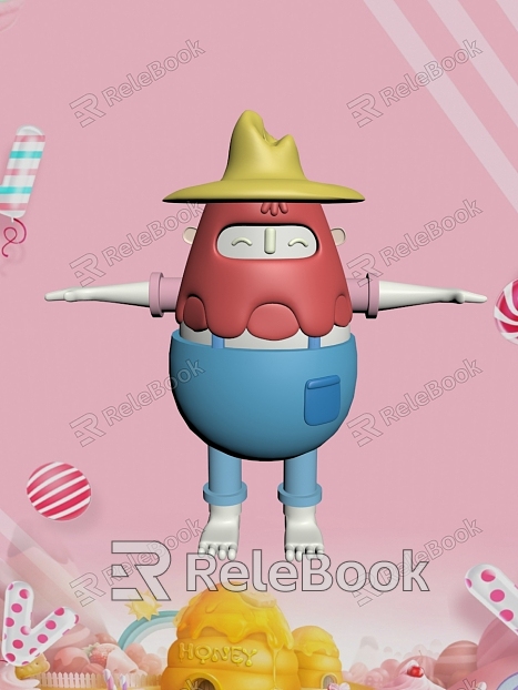 character cartoon modeling model