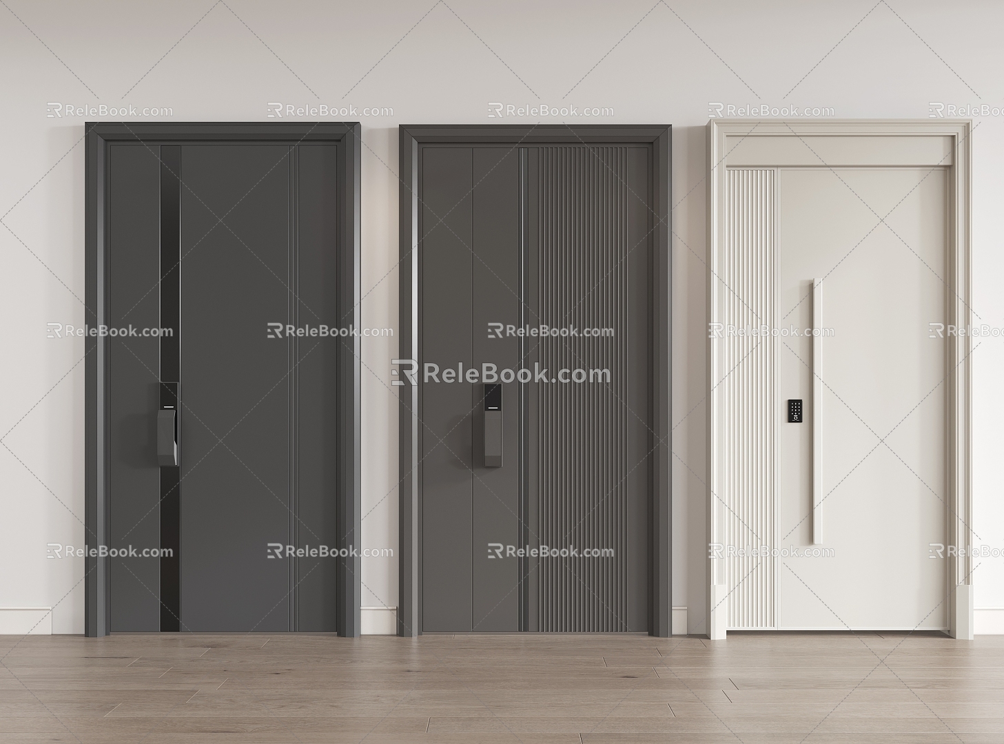 Security Door Entry Door Timber model