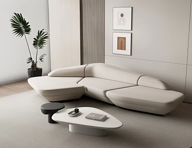 Modern Multiplayer Sofa 3d model