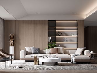 modern living room 3d model