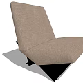 Beige Fabric Single Sofa Modern Design With Metal Legs And Comfortable Upholstered Seat