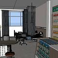 Modern Digital Store Interior With Electronics Display Shelves Phones Computers And Accessories