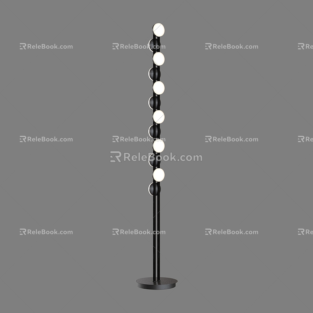 Modern minimalist floor lamp 3d model