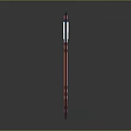 Yang Pickaxe Cross Draft Steel Tools Wood Handle Yang Pickaxe Cartoon Yang Pickaxe Tools Hardware Tools Processing Tools 3d model
