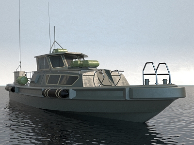 Style Yacht Clipper Fishing Boat Salvage Boat Warship Patrol Boat Speedboat 3d model