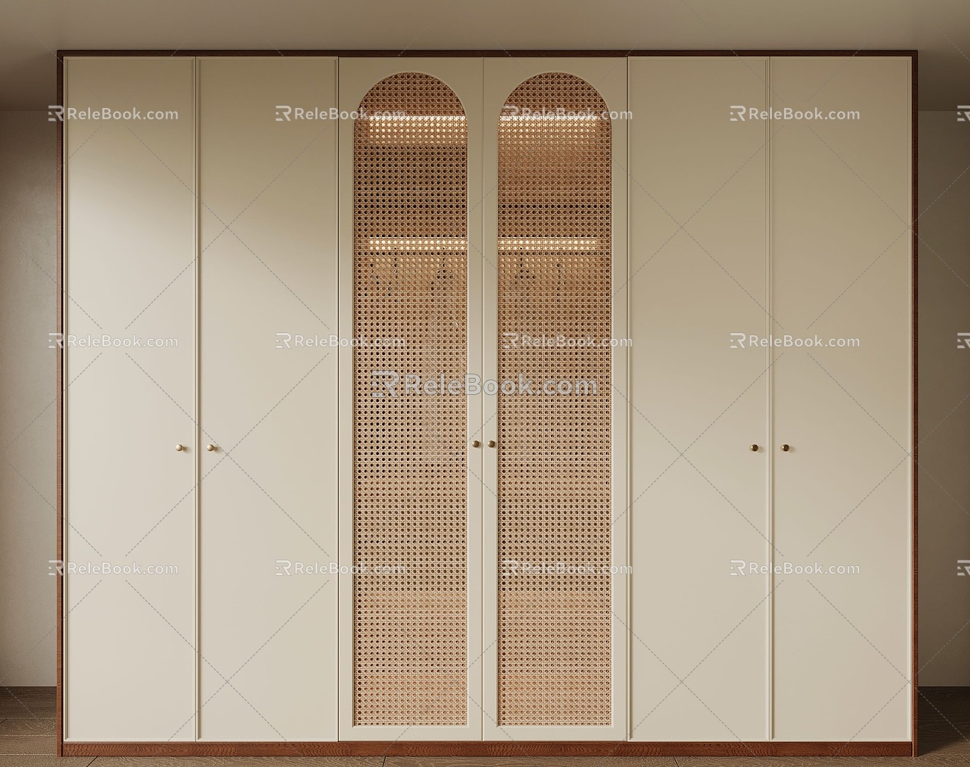 Middle style wardrobe 3d model