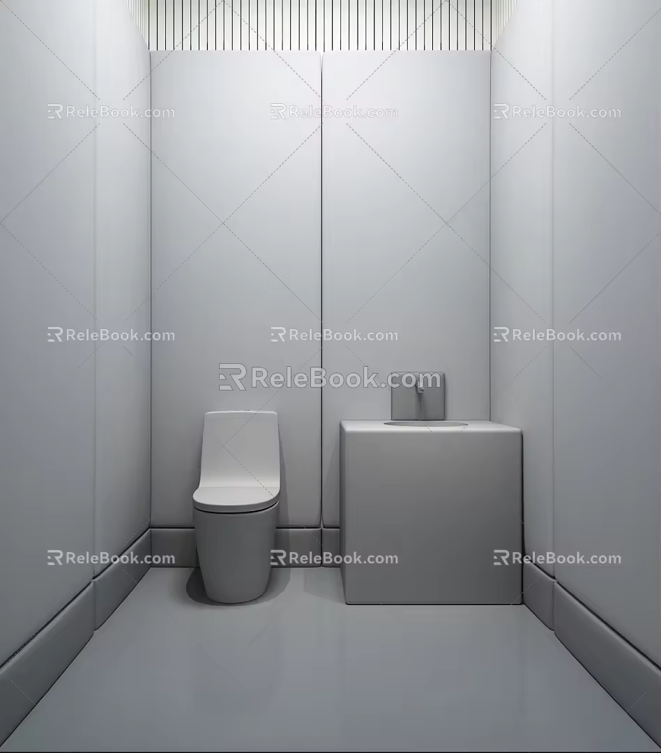 Modern Interrogation Room 3d model