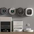 Smart Machines With Modern Design And Various Intelligent Home Features 3d model