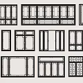 new window combination new window new casement window new window frame 3d model