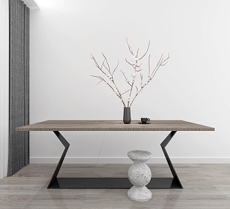 Modern dining table 3d model