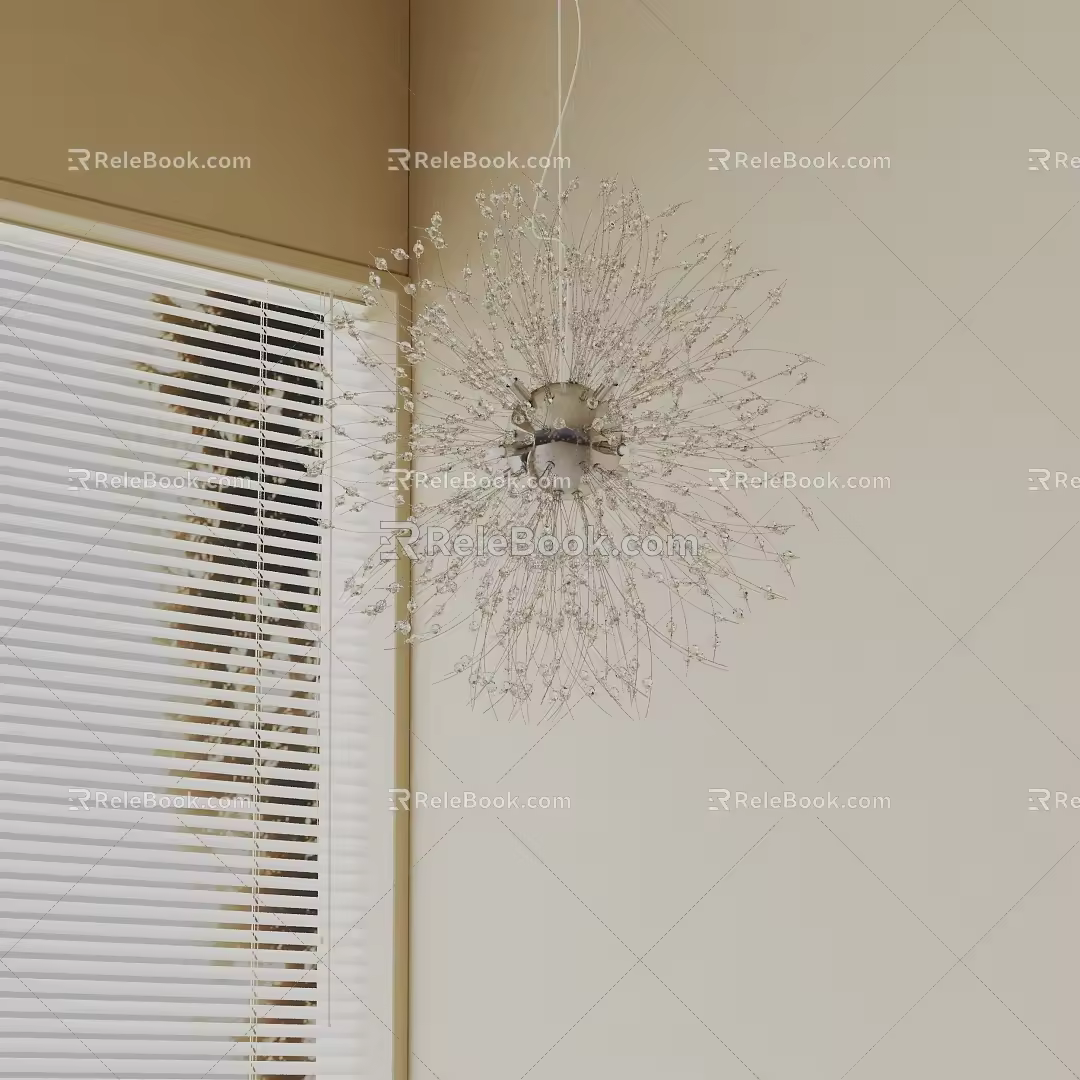 Modern chandelier 3d model