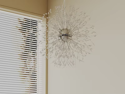 Modern Crystal Chandelier With Creative Design For Living Room Decorative Lighting 3d model