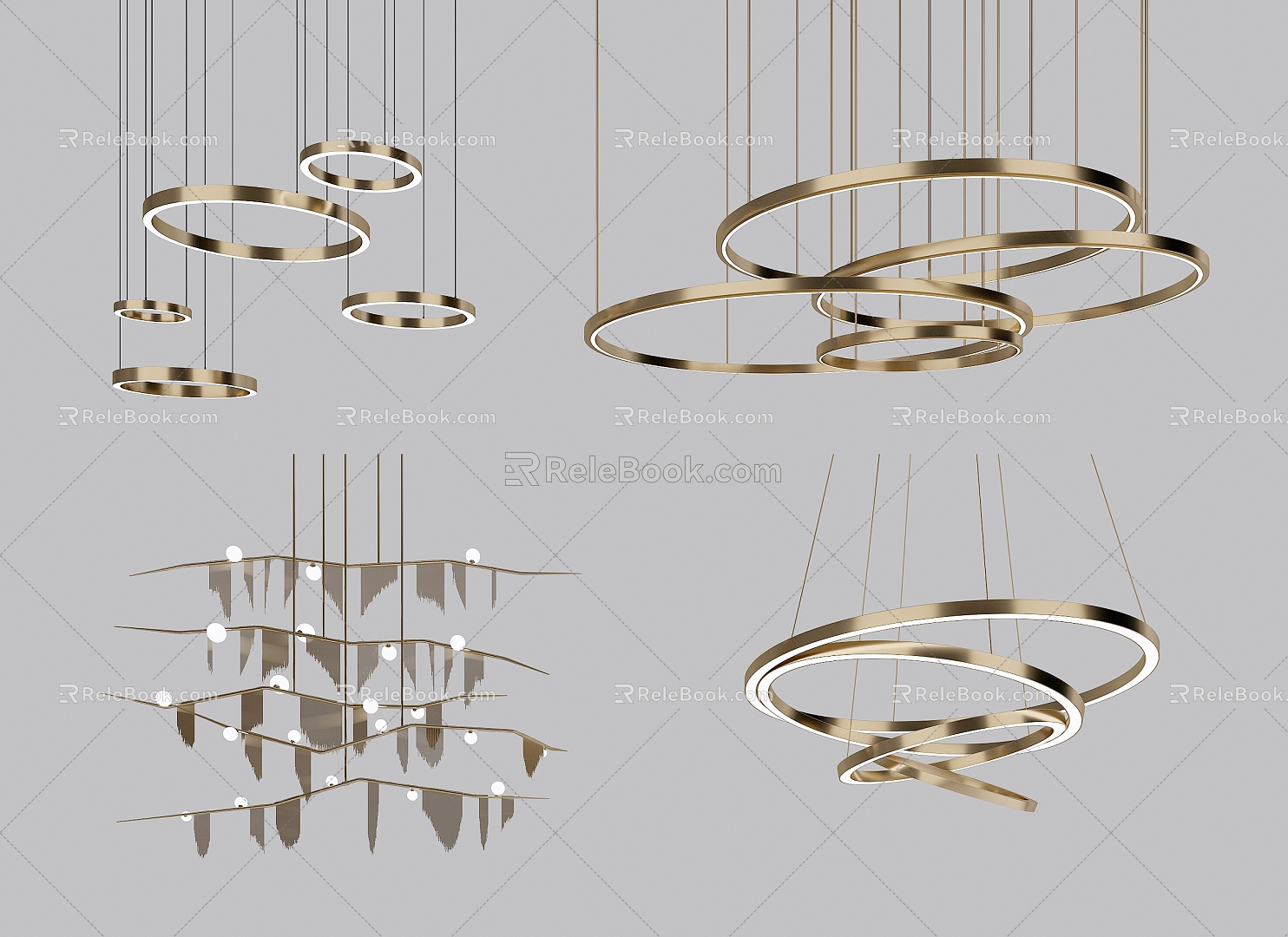 Ring chandelier model