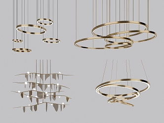 Ring chandelier 3d model