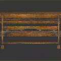 Rustic Wooden Bench And Table Combination Furniture With Natural Wood Finish