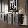 Modern Middle Ancient Entrance Cabinet Side Cabinet End View Cabinet Entrance Cabinet Low Cabinet 3d model