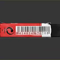 Red MAGA Eraser With Barcode And Brand Label On Packaging 3d model