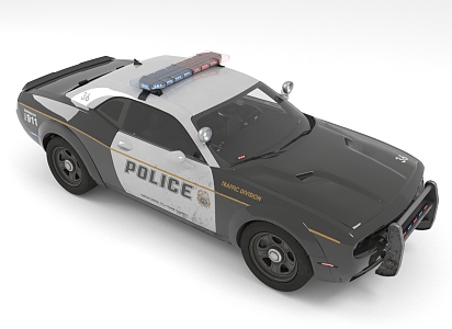 Police car 3d model