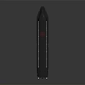 Black Train With Red Star And Identification Numbers 3d model