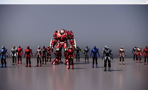 Modern Iron Man Iron Man Ornaments 3d model