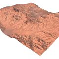 Arid Mountainous Terrain With Deep Valleys And Rugged Ridges Showcasing Dry Eroded Landform Features