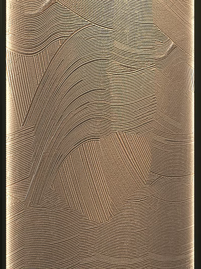 Artistic Brown Background Wall Design With Wavy Lines Texture And Smooth Surface 3d model