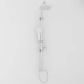 Modern Stainless Steel Shower Head with Handheld Sprayer and Adjustable Arm