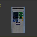 Stainless Steel Information Desk Furniture With Digital Screen And Control Panel