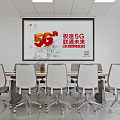 China Mobile 5G Store Interior With Smart Devices Display For Smart Home 3d model
