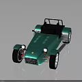 Shiny Teal Convertible Car With Silver Wheels Black Frame On Dark Background Reflection