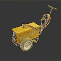 Yellow Wheeled PAS 2400 Equipment With Black Handle And Red Cables