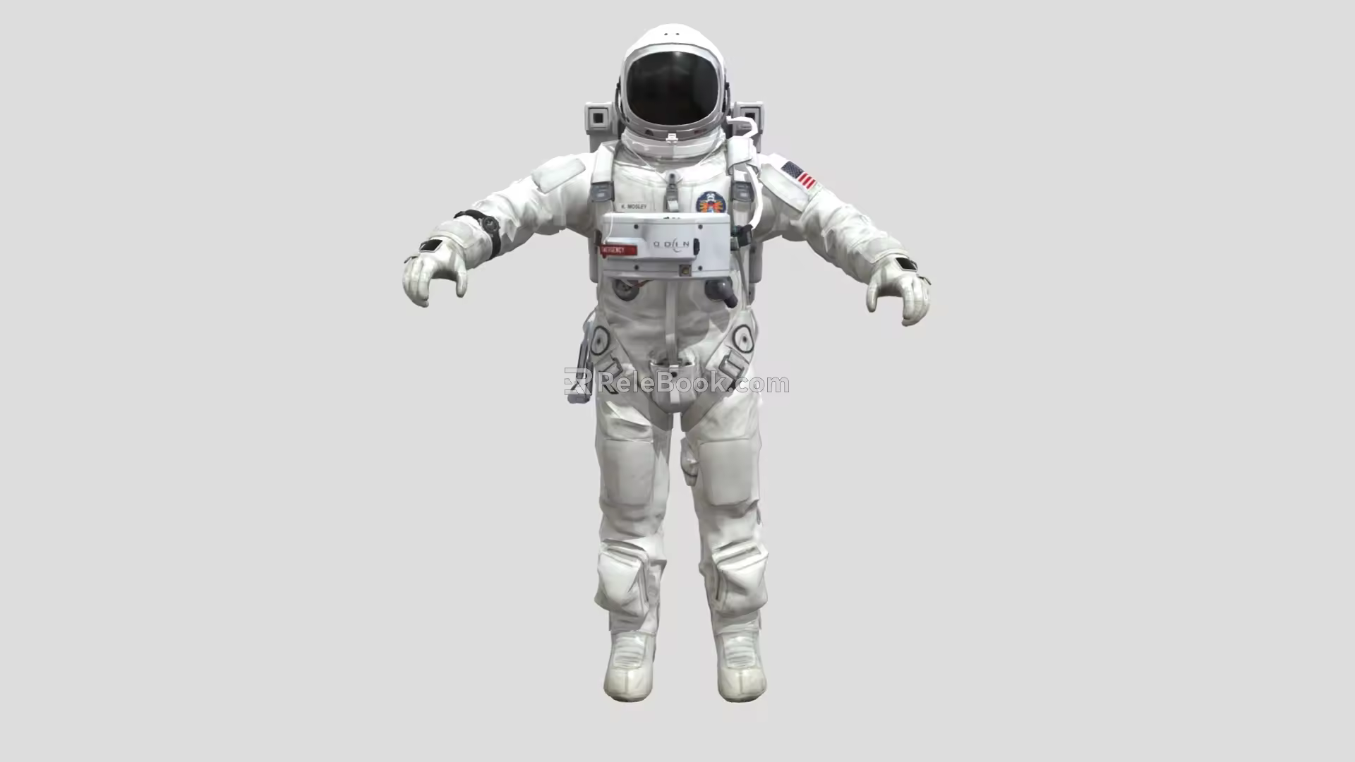 Modern astronaut spacesuit spaceships spacesuit spaceships low face number low model simple mo 3d model