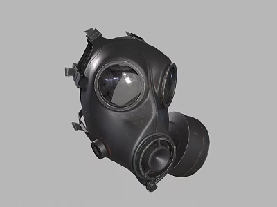 Essential Durable Household Gas Mask For Respiratory Protection And Safety 3d model