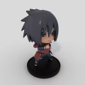 Anime Style Character Figurine Set With Multi Angle Display And Black Base 3d model