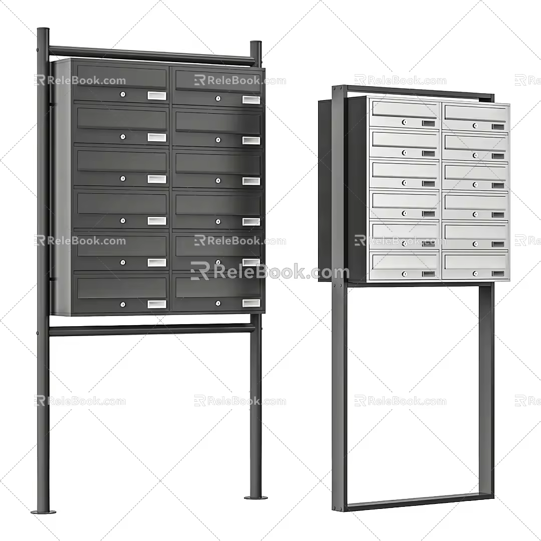 Mailbox Locker 3d model