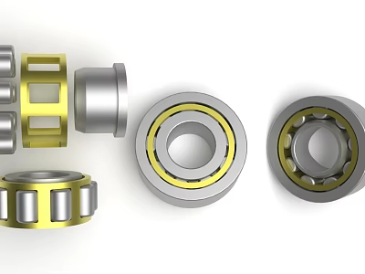High Quality Industrial Hardware Tools Featuring Precision Metal Bearings Assortment 3d model