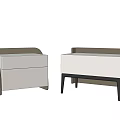 Modern bedside table 3d model