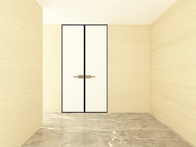 Modern double door 3d model