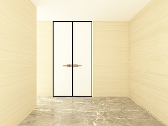 Modern double door 3d model