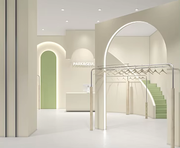 Modern Women's Shop 3d model